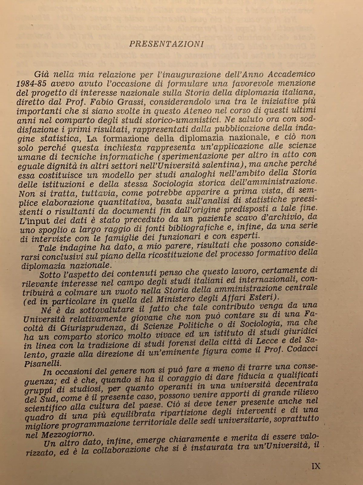 La formazione della diplomazia nazionale 1861-1915 Indagine statistica 1986