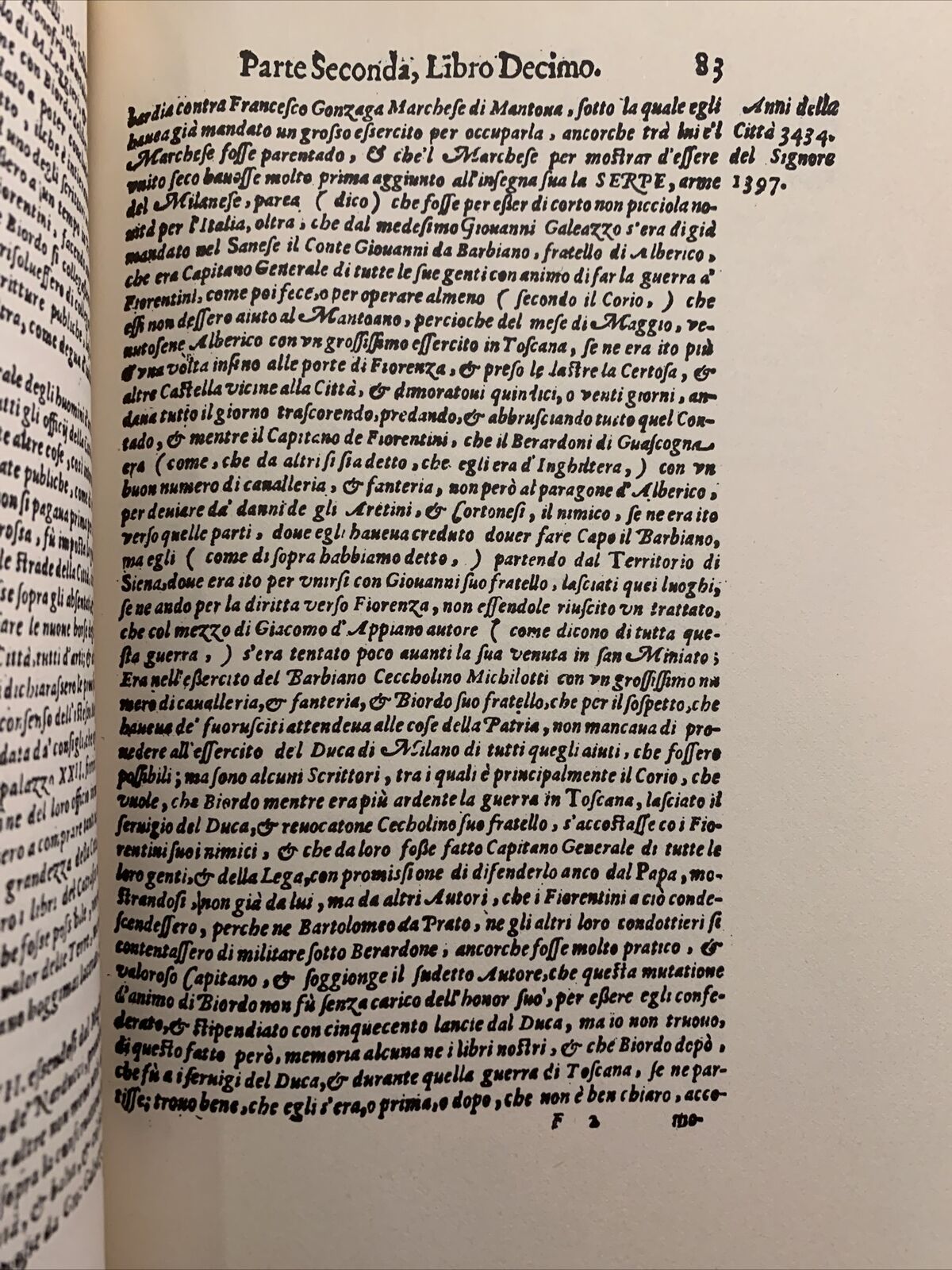 Dell'Historia di Perugia - Pompeo Pellini. Parte seconda. Arnaldo Forni 1988 #