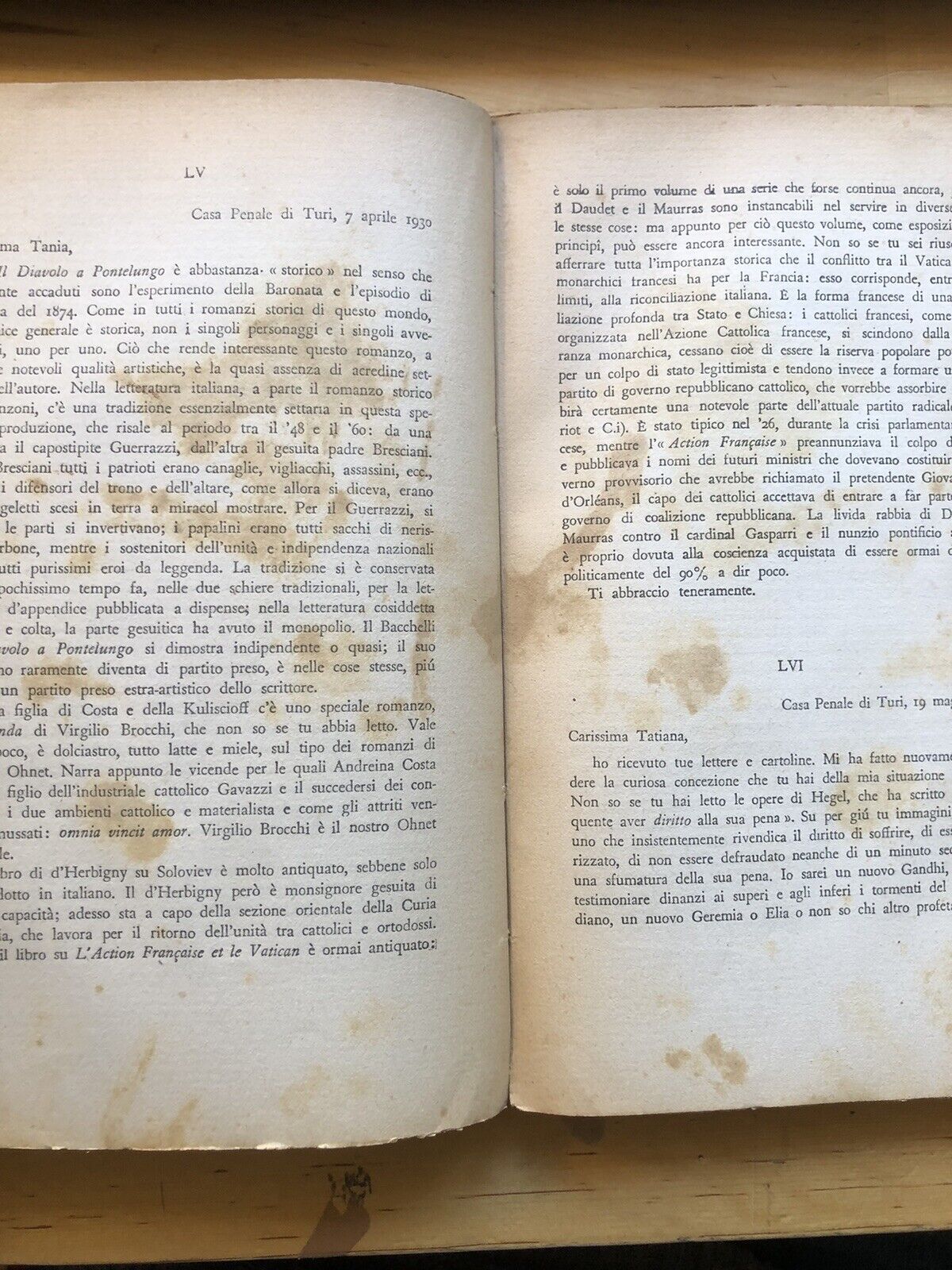 Lettere dal carcere opere di Antonio Gramsci. Einaudi 10 ott 1947