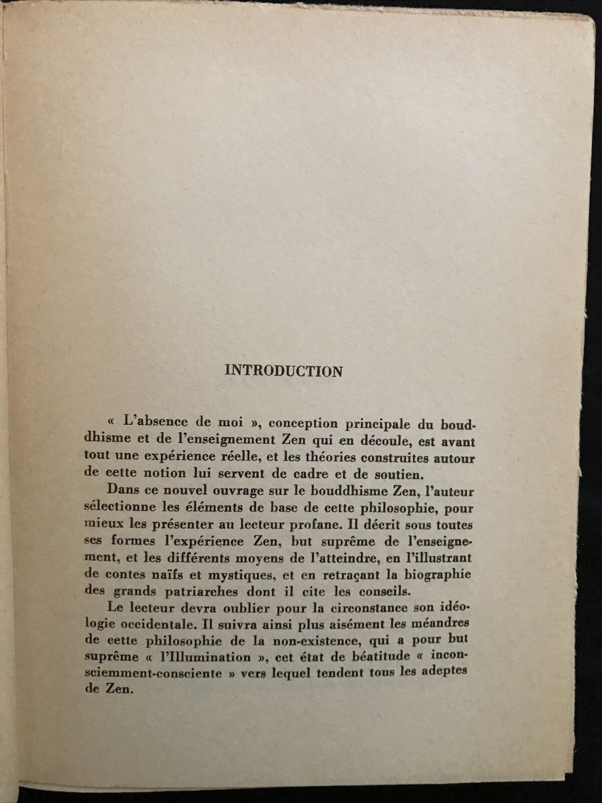 PRATIQUE DU ZEN, Chang Chen-Chi, Le Barque du Soleil, 1960, Buchet/Chastel