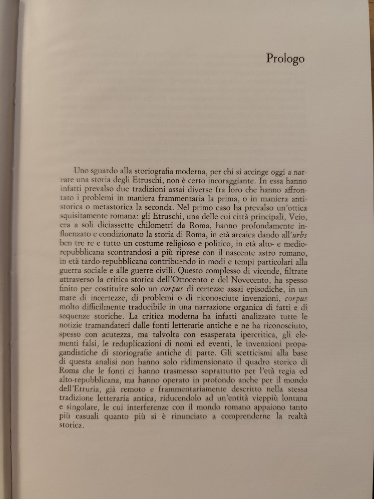 Storia degli etruschi, Mario Torelli - Editori Laterza 1981