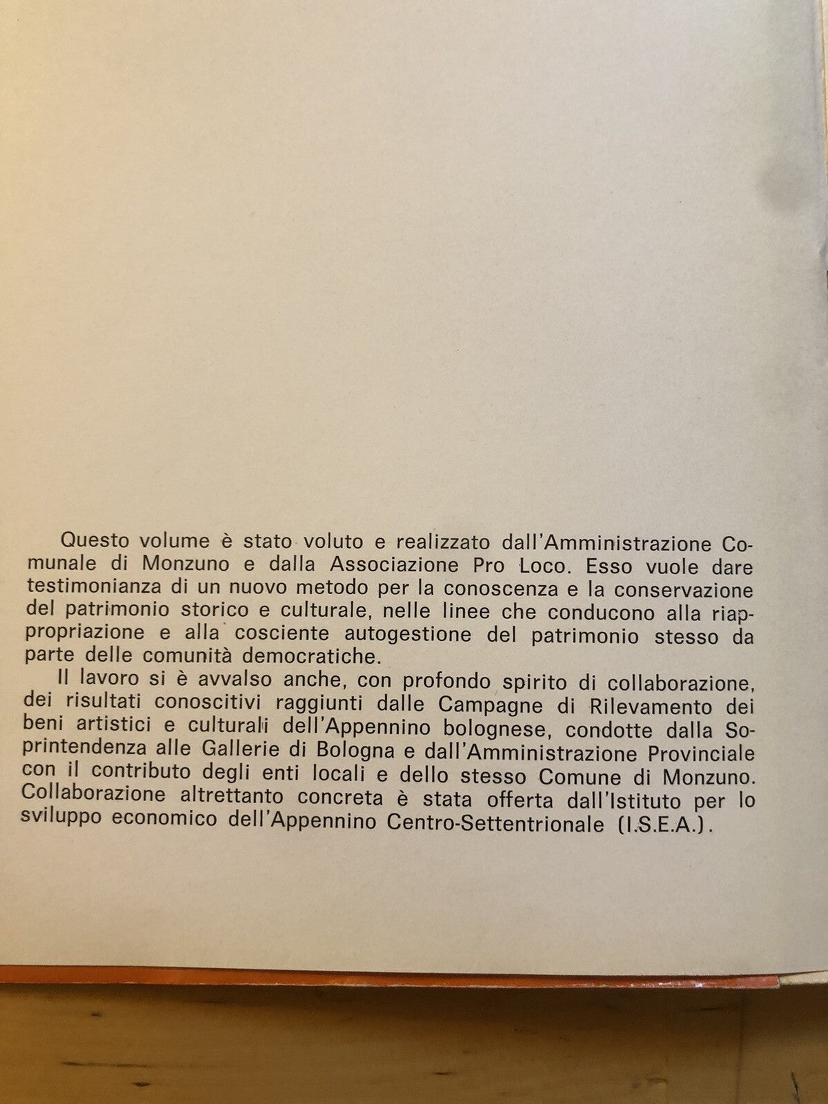 Monzuno territorio e beni culturali di un'area comunale dell'Appennino Bolognese