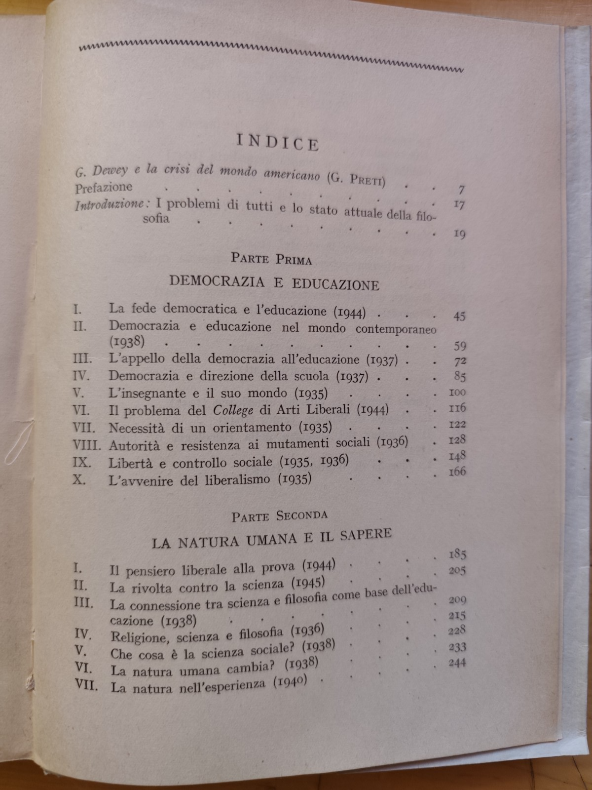 Problemi di tutti - John Dewey, il pensiero critico. Mondadori 1950