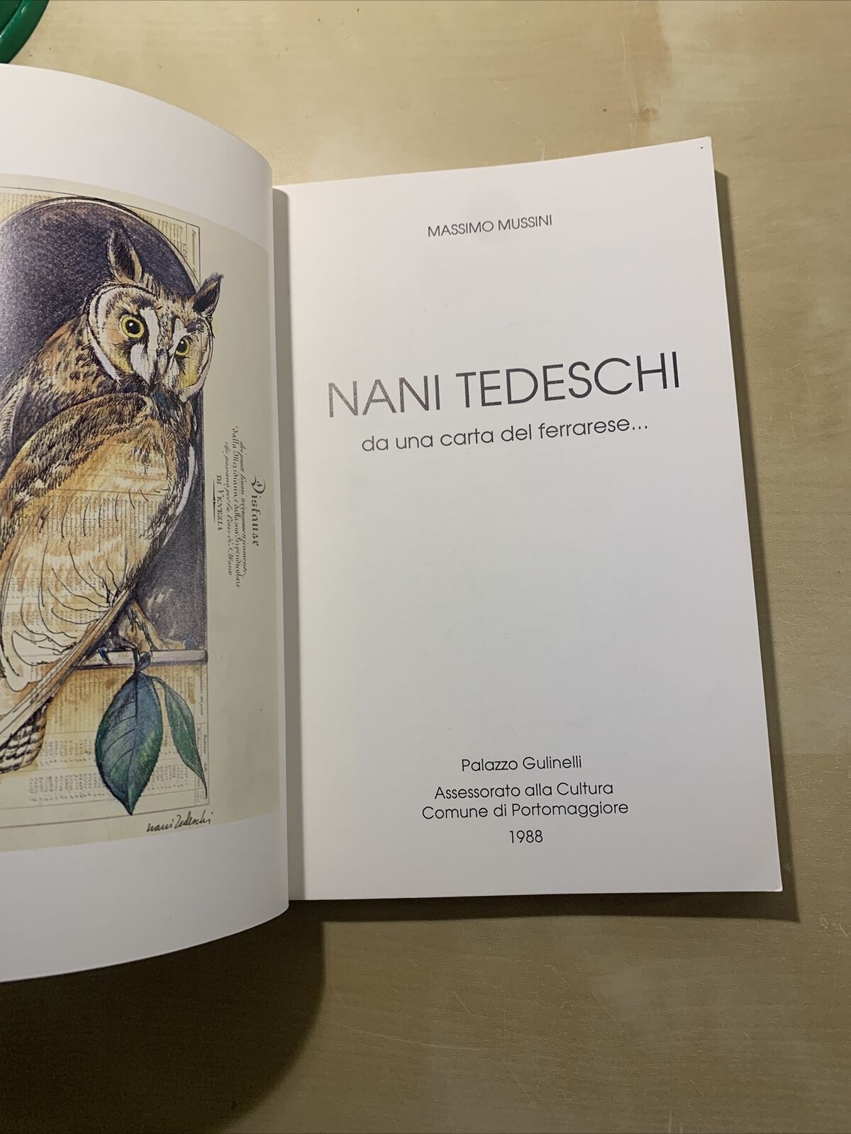 NANI TEDESCHI - Da una carta del Ferrarese, Massimo Mussini 1988 #
