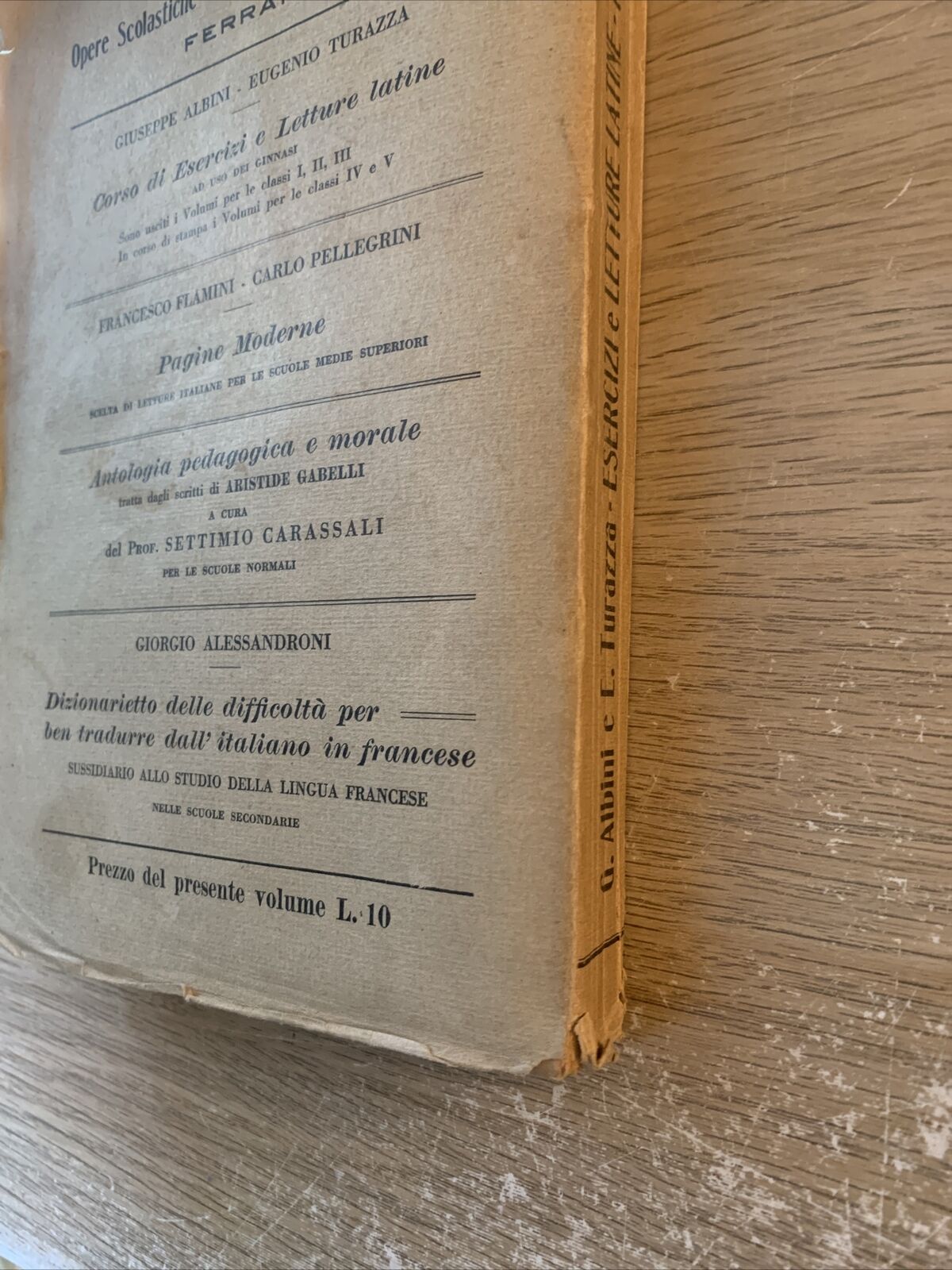ESERCIZI E LETTURE LATINE parte seconda Eugenio Turazza 1922