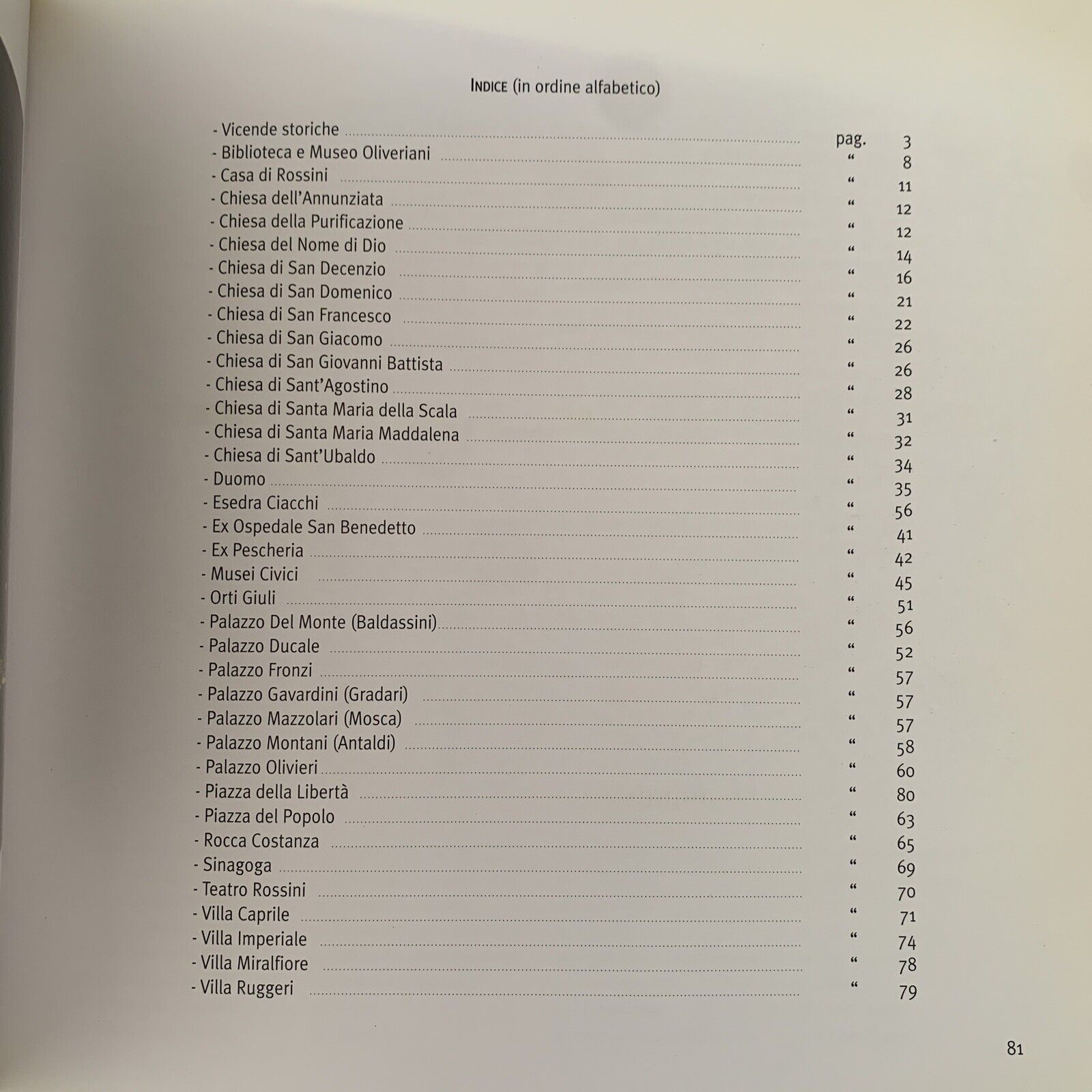 PESARO guida storico-artistica. Federica Tesini. Melchiorri editore 2000