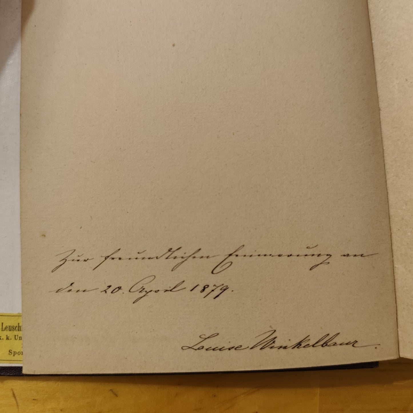 Der Hochwald von Adalbert Stifter -Preßburg Leipzig, Verlag von Gustav Heck 1877