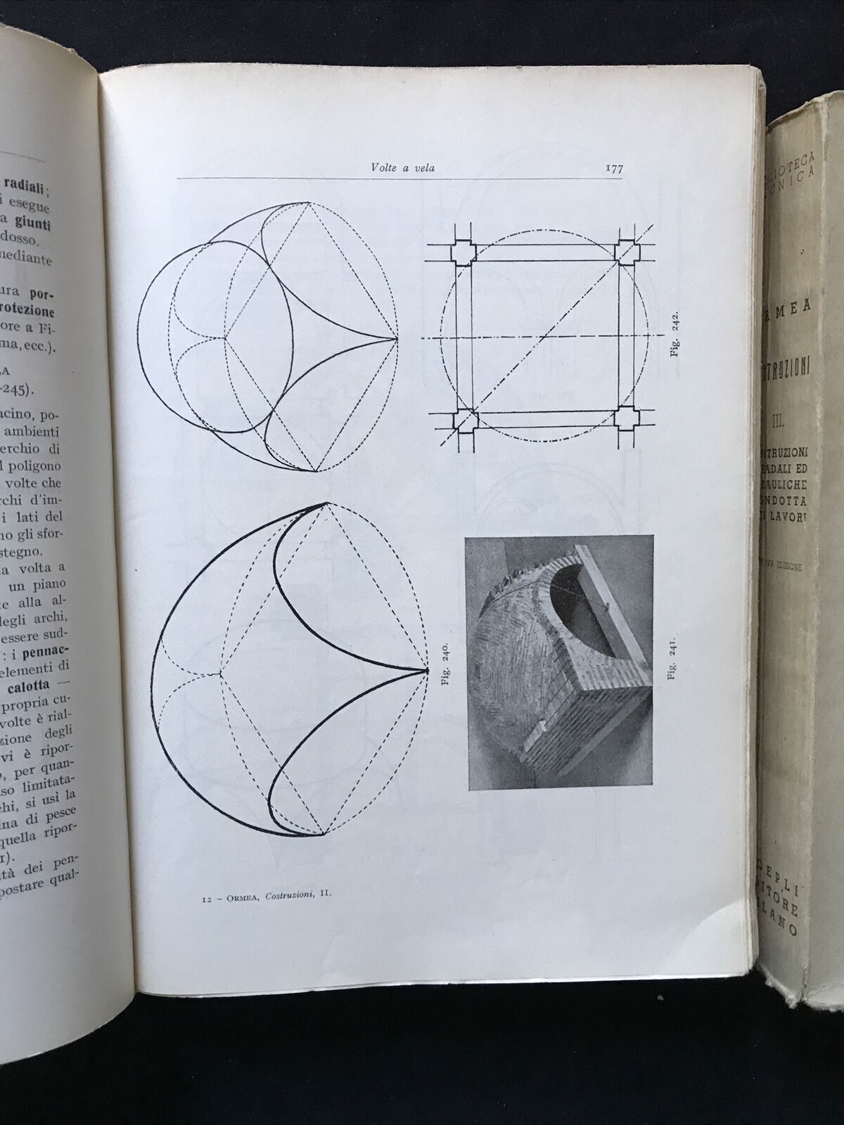 LA TEORIA E LA PRATICA NELLE COSTRUZIONI, G. B. ORMEA, HOEPLI 3 VOLUMI