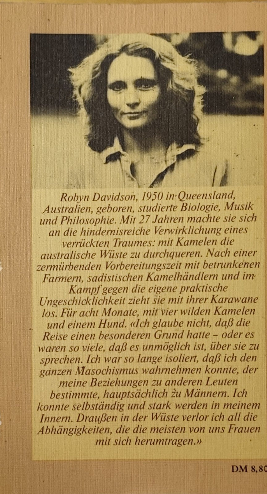 Eine reise durch Australien - Robyn Davidson Spuren - neue frau 1985