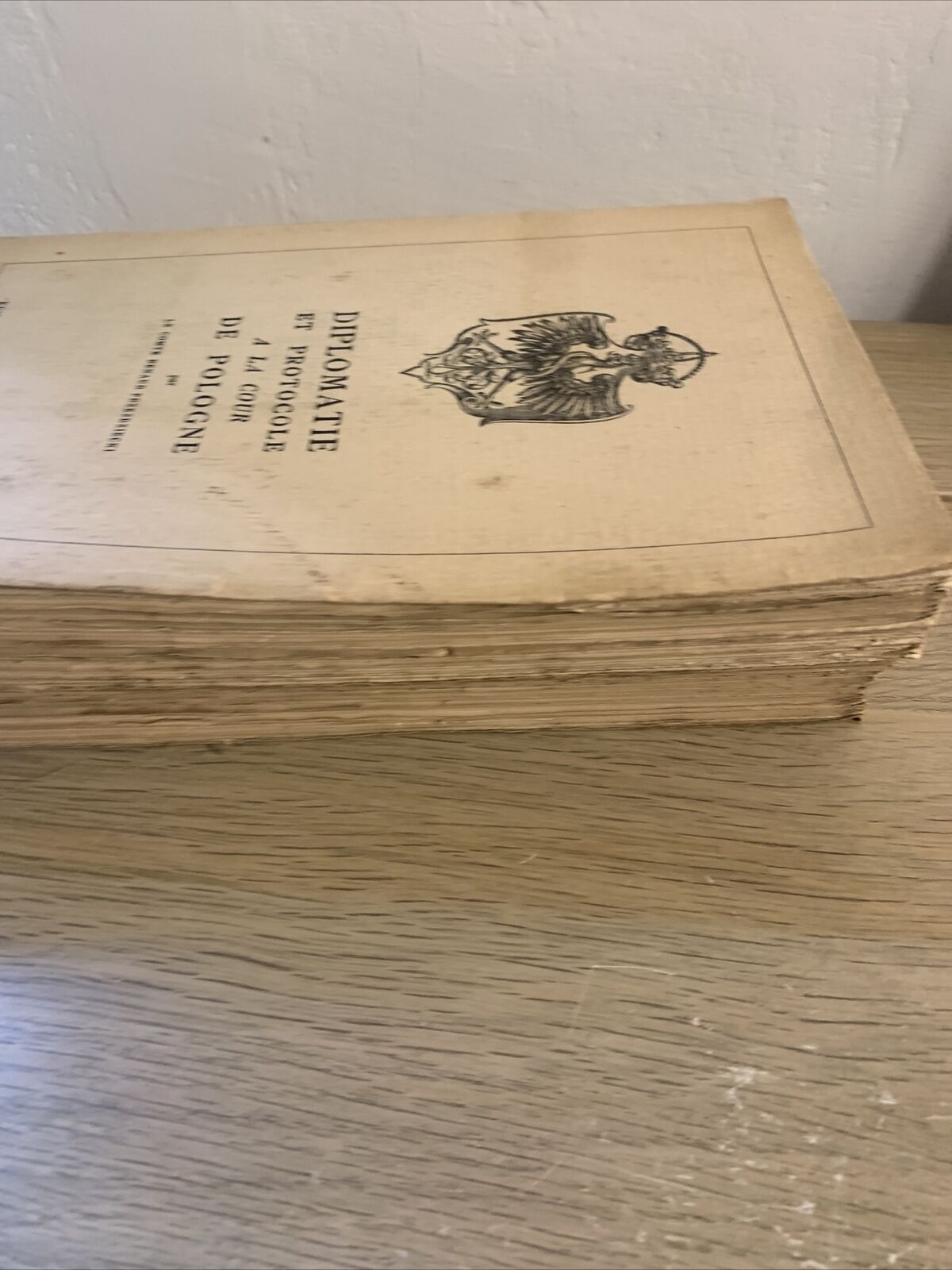 Diplomatie et protocole a la cour de Pologne, Renaud Przezdziecki. 1937