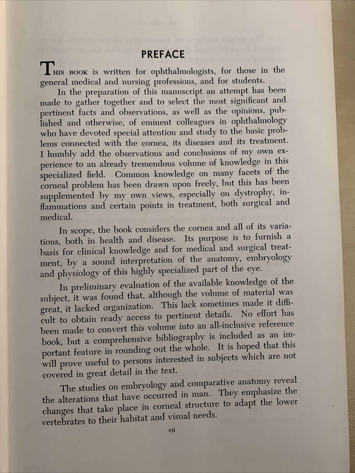 THE CORNEA - CHARLES THOMAS M. D.