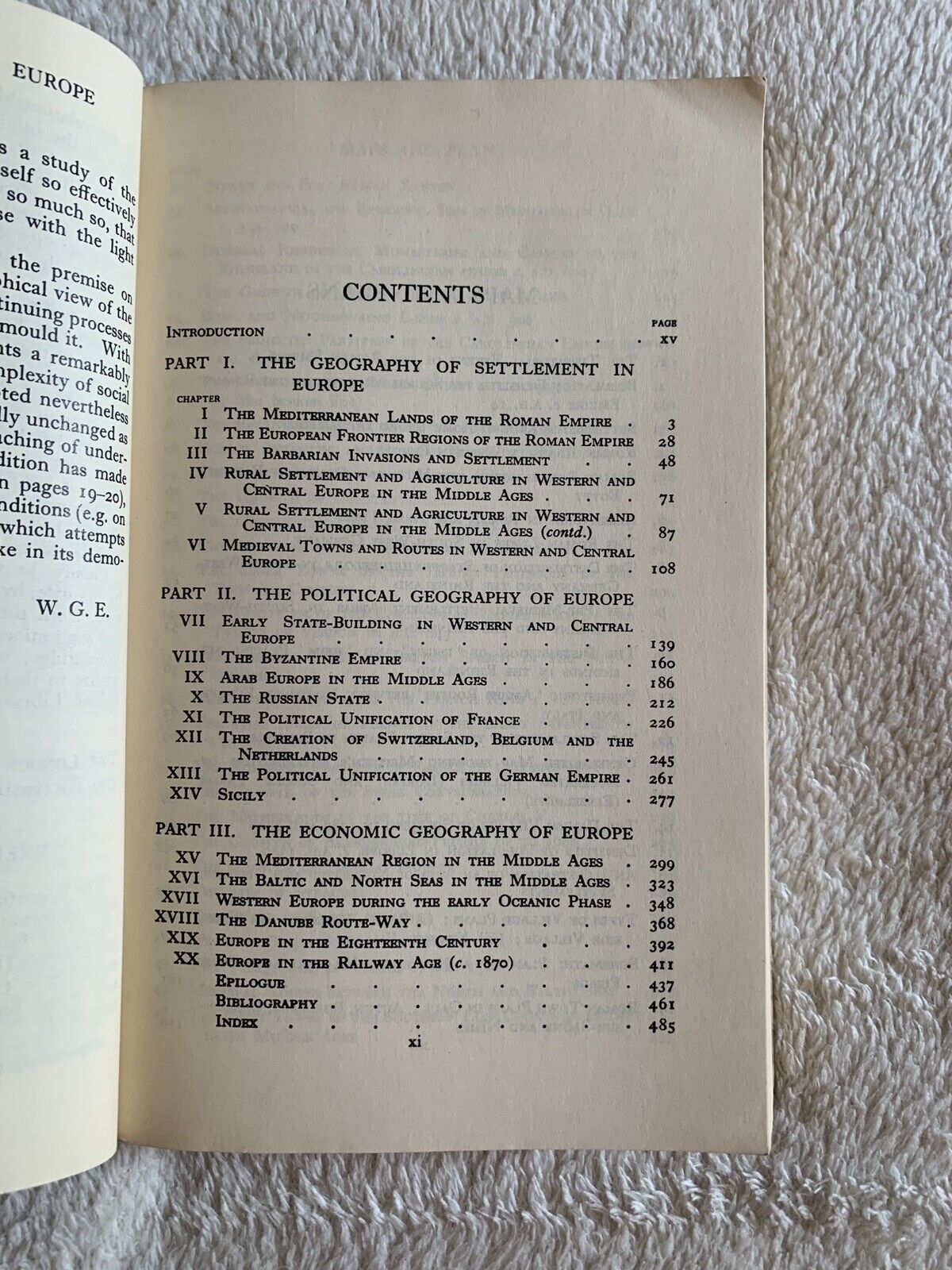 An Historical Geography of Europe - W. Gordon East, University Paperbacks up169