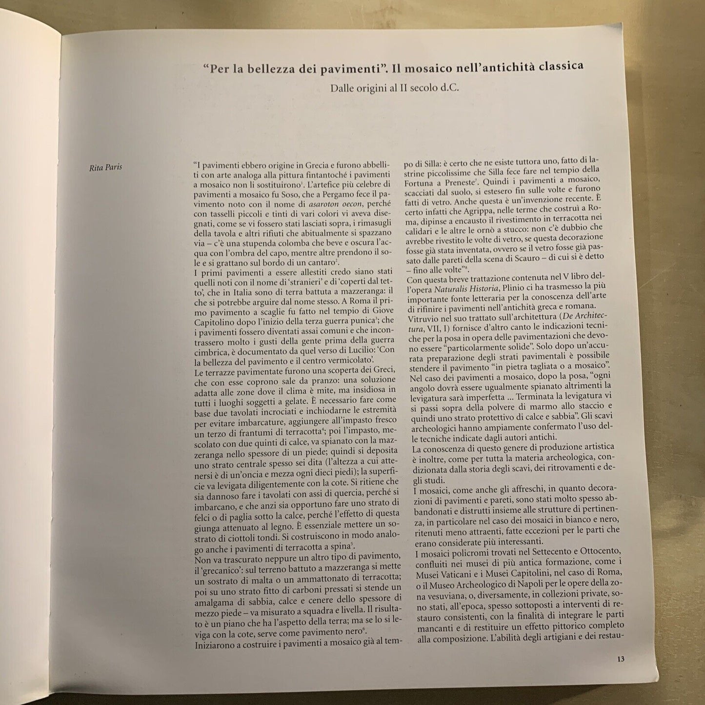 LA FORMA DEL COLORE - mosaici dall'antichità al XX secolo. Electa 1999 #