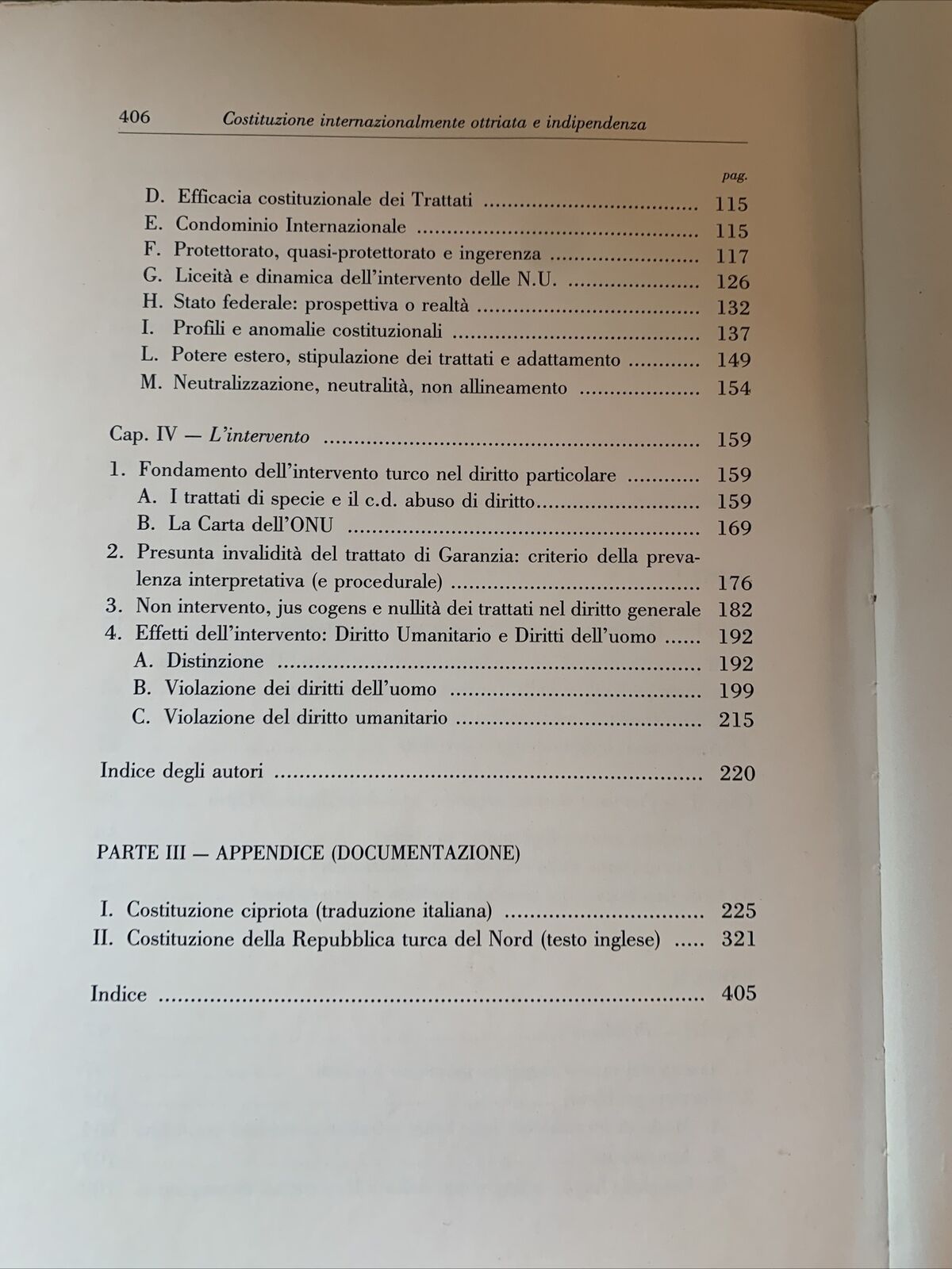 COSTITUZIONE INTERNAZIONALMENTE OTTRIATA E INDIPENDENZA. Cipro. Ermanno Cabiaia