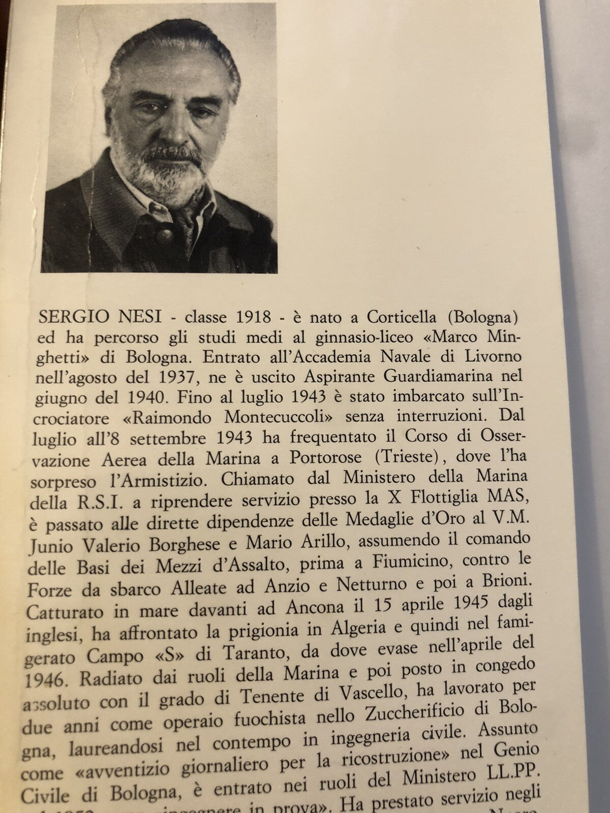 Un alcione dalle ali spezzate, parte seconda Il Volo, Sergio Nesi **autografato*