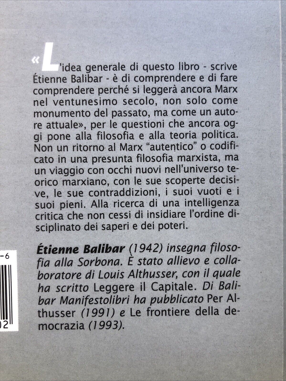 La filosofia di Marx - Etienne Balibar, Manifestolibri 1994