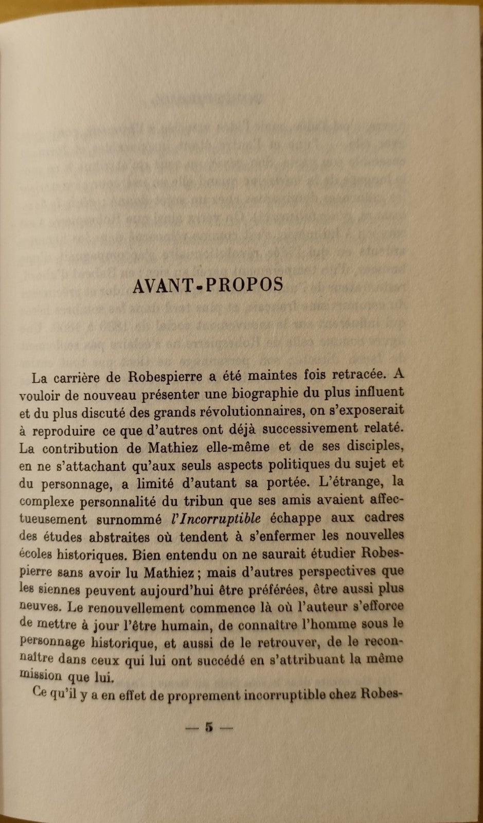 Robespierre, P. Bessand Massenet, Plon ed. 1961 - L'Histoire Humaine