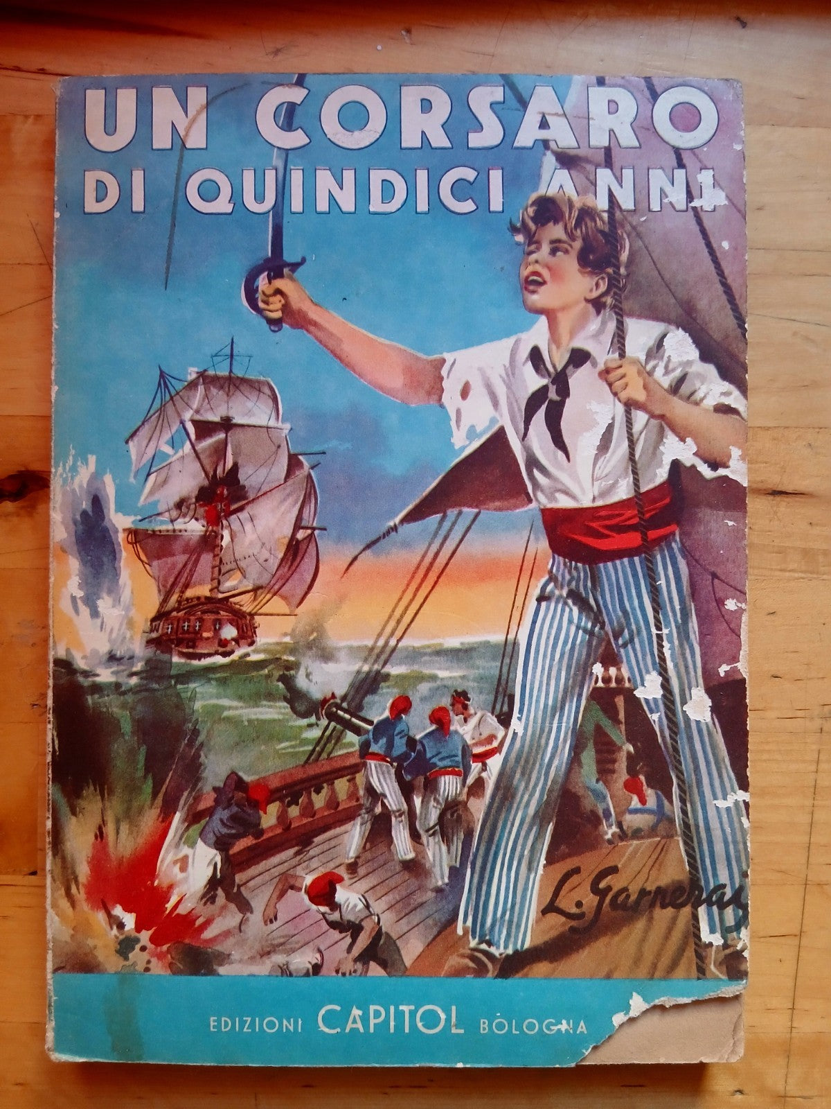 Un corsaro di quindici anni - libri illustrati per ragazzi Capitol anni '40-50
