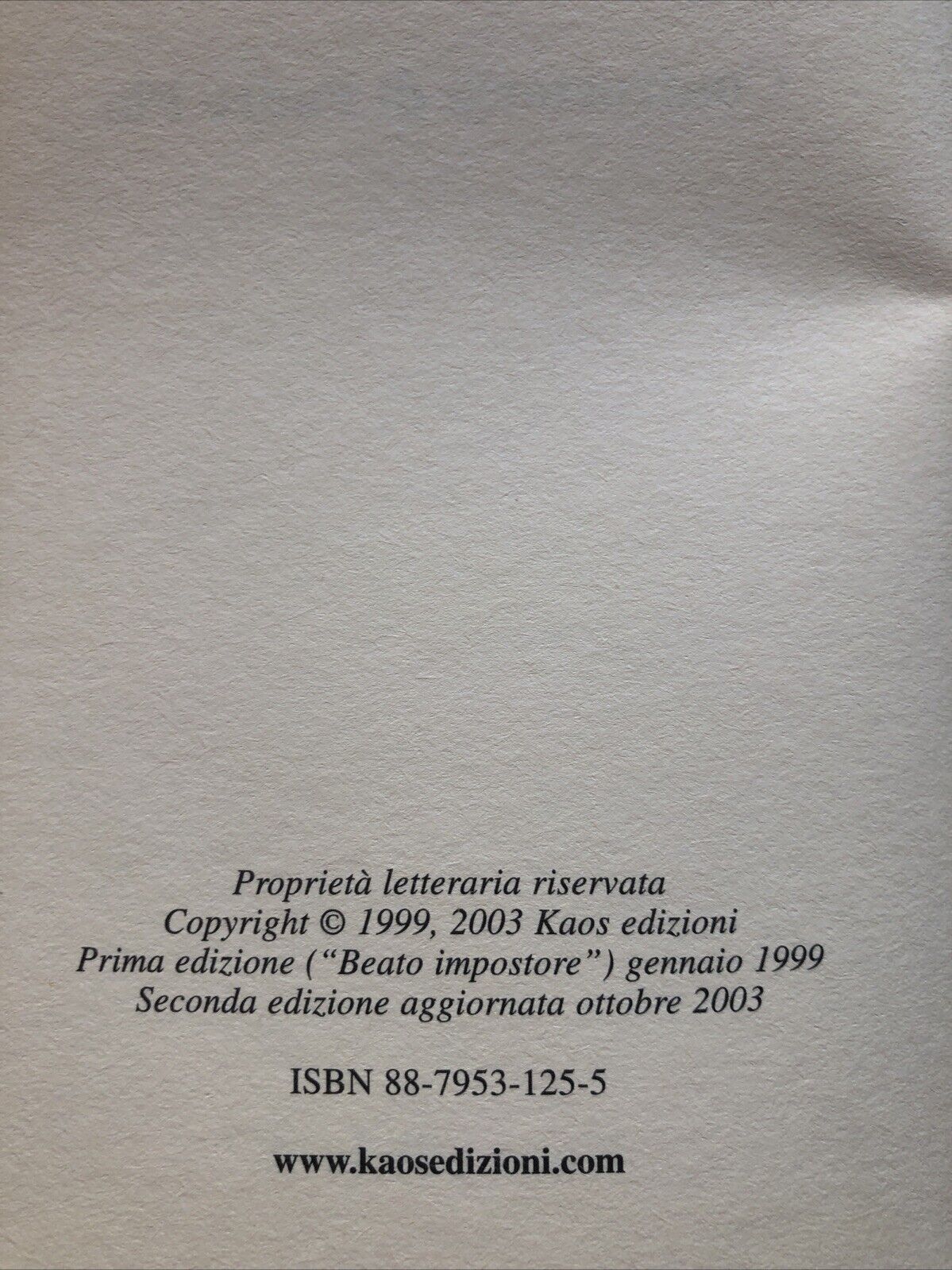 Santo Impostore  controstoria di Padre Pio- Mario Guarino, Kaos Edizioni 2003