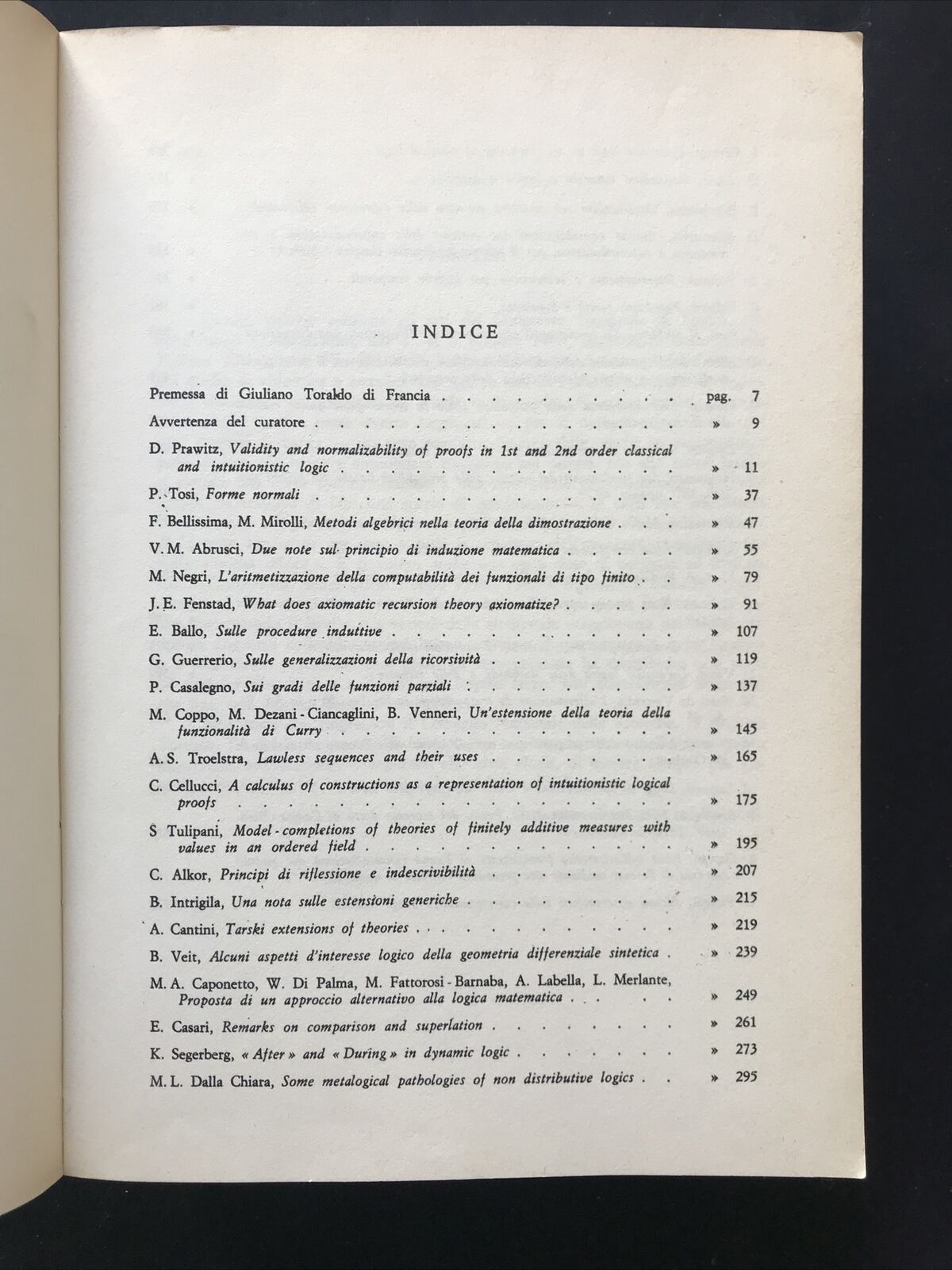 ATTI DEL CONGRESSO NAZIONALE DI LOGICA 1979 - BIBLIOPOLIS, SERGIO BERNINI #