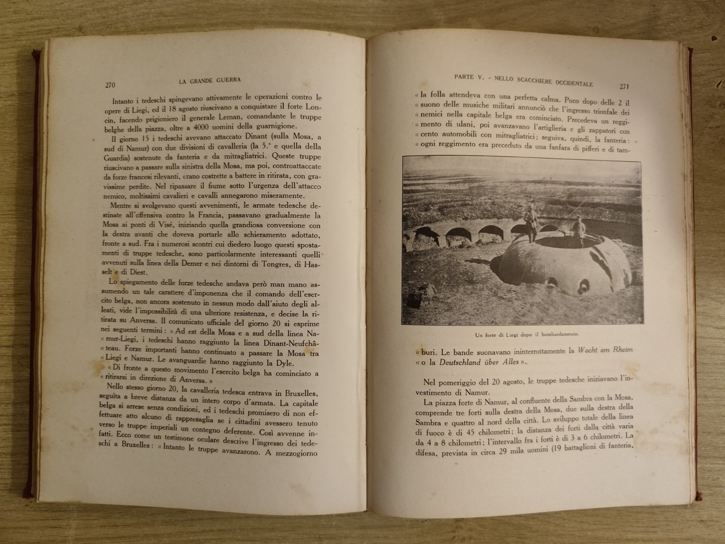 La grande guerra, Aldo Cabiati - Francesco Guidi. Sonzogno anni '20 con tavole