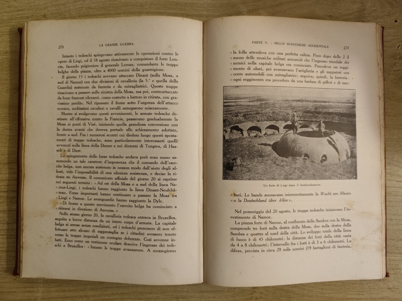 La grande guerra, Aldo Cabiati - Francesco Guidi. Sonzogno anni '20 con tavole