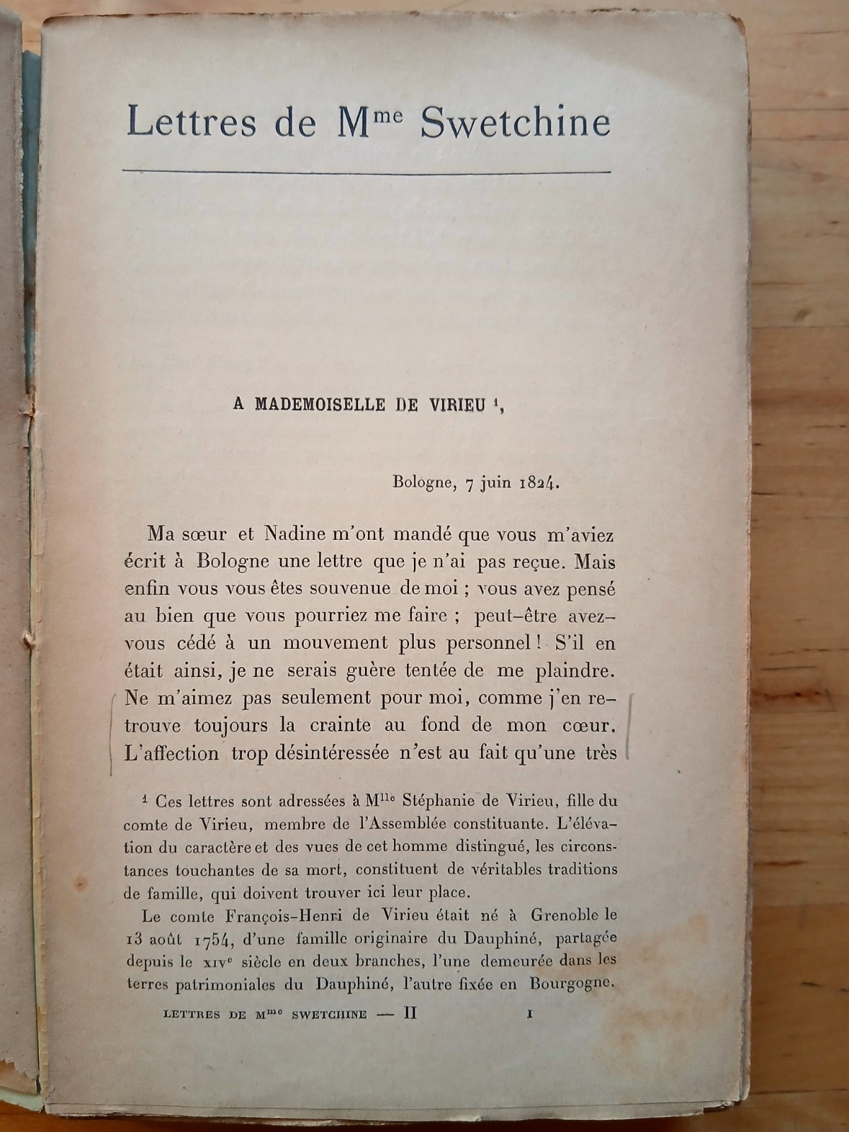Lettres de Madame Swetchine comte de Falloux II - Perrin et Cie 1901