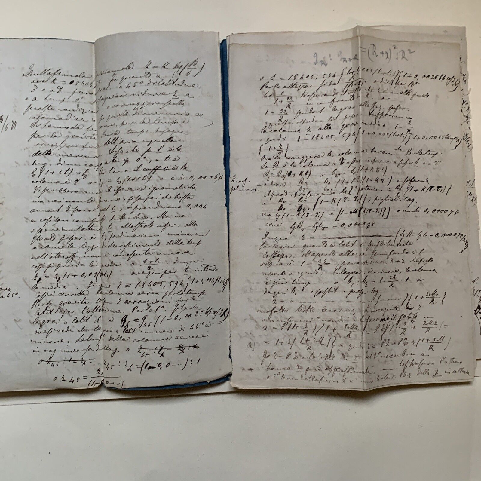 GOBBI BELCREDI Università Pavia 1876, Appunti di suo studente GEODESIA TEORETICA