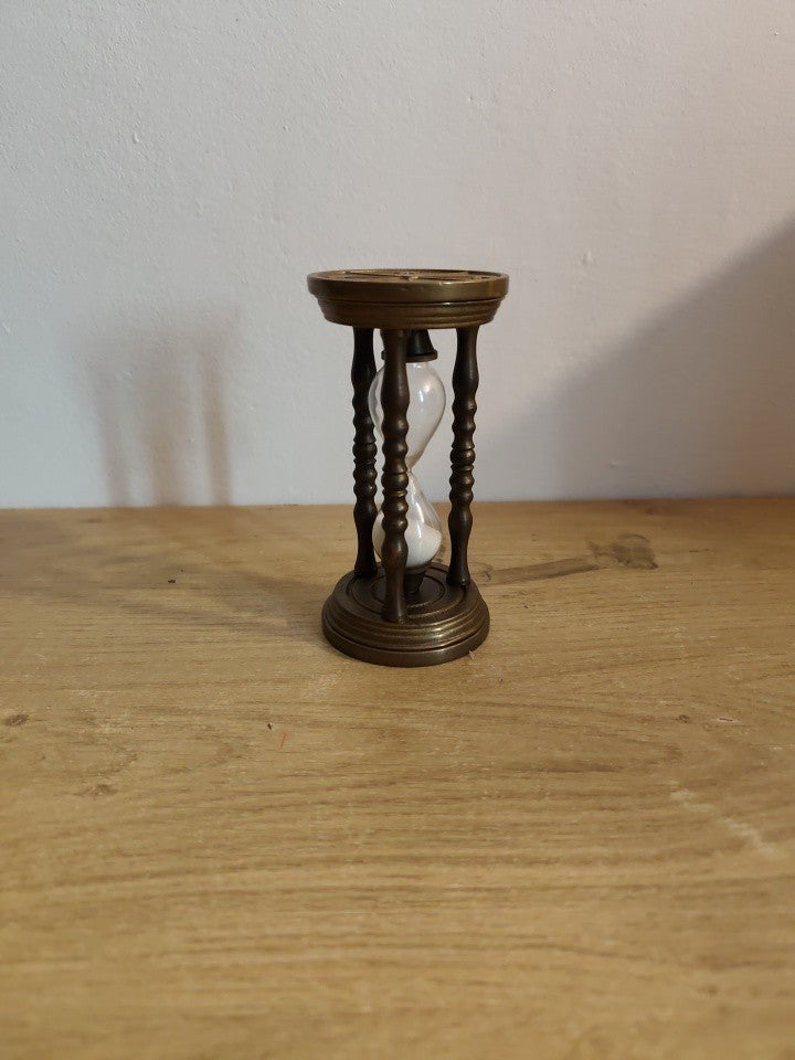 Clessidra antica in Ottone - vintage oggetto da arredamento collezione antico