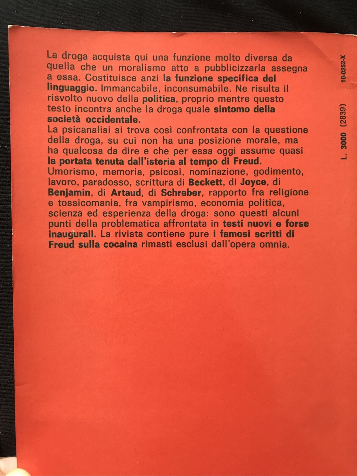 DROGA E LINGUAGGIO - Sollers, Tagliaferri. Marsilio editori 1976 #