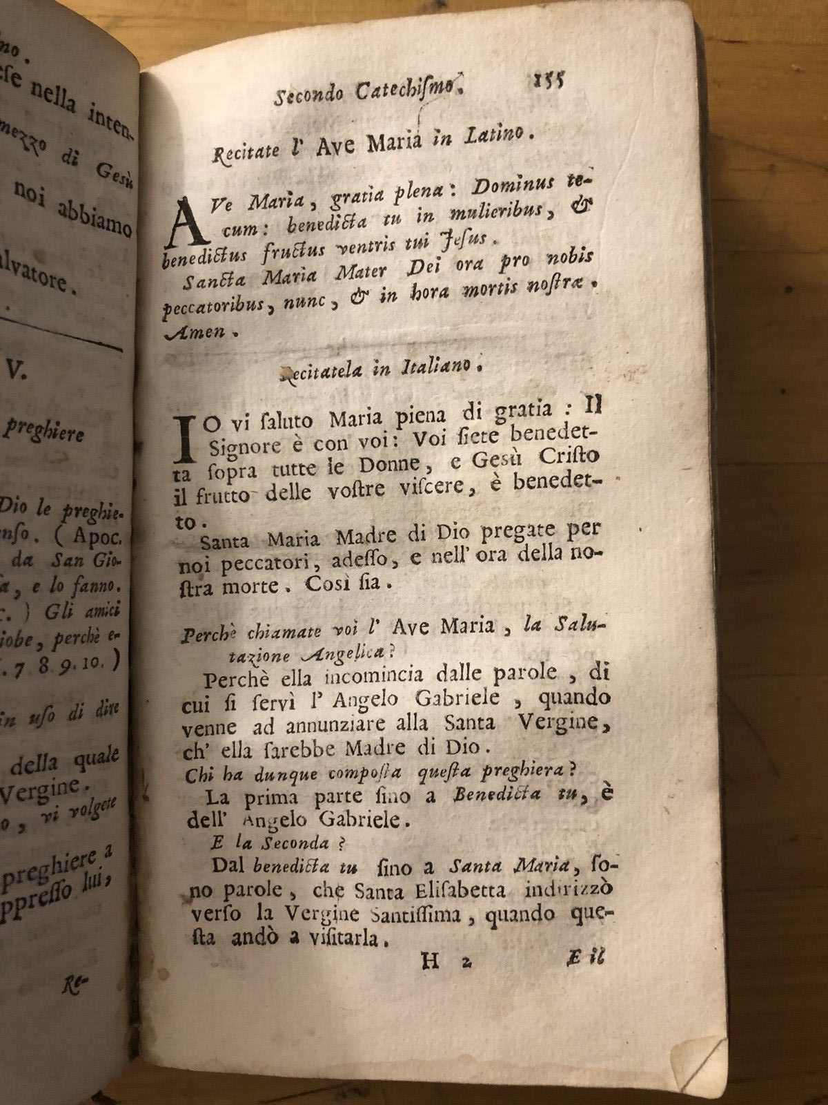 Primo catechismo compendio della dottrina Cristiana 1734. J. Benigno di Meaux
