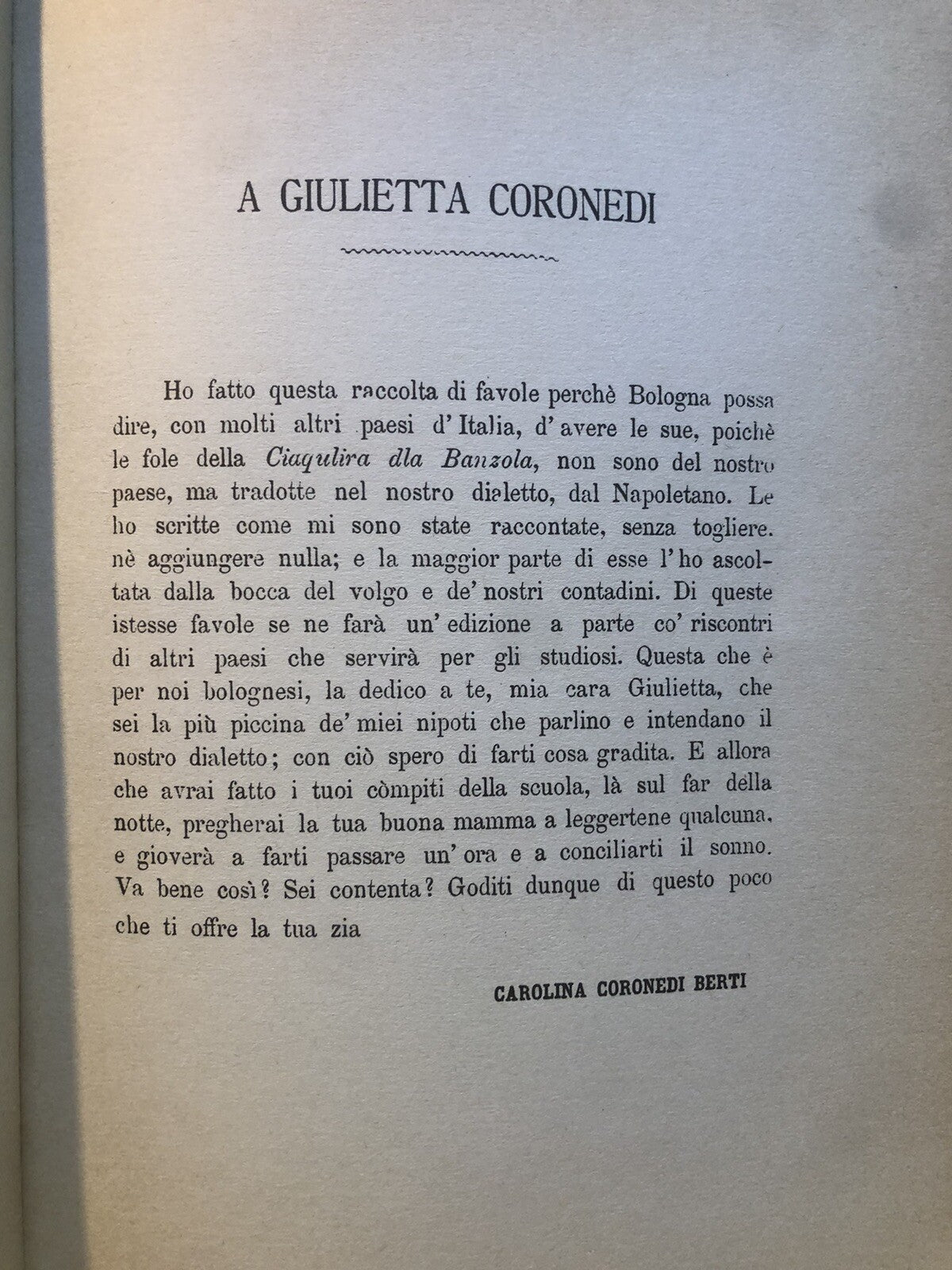 Favole Bolognesi, Carolina Coronedi Berti, Arnaldo Forni editore 1981