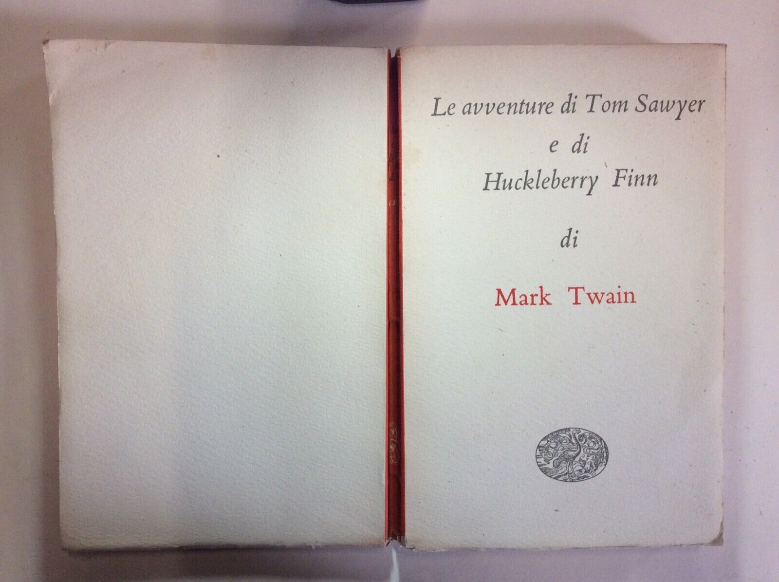 LE AVVENTURE DI TOM SAWYER E DI HUCKLEBERRY FINN,MARK TWAIN,EINAUDI,MILLENNI.’49
