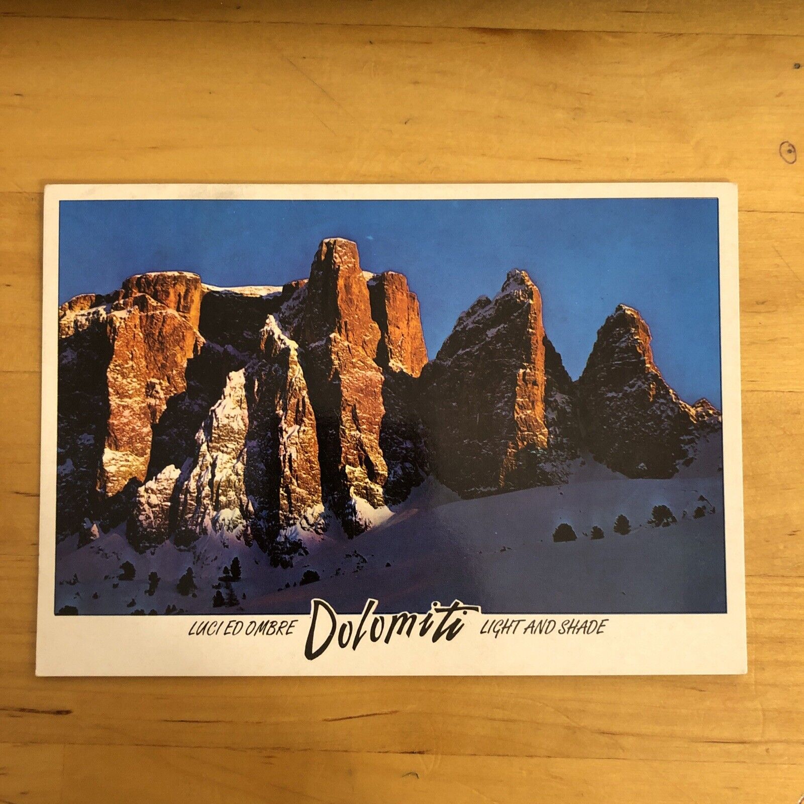 CARTOLINA - DOLOMITI TORRI DELLA SELLA  -  VIAGGIATA