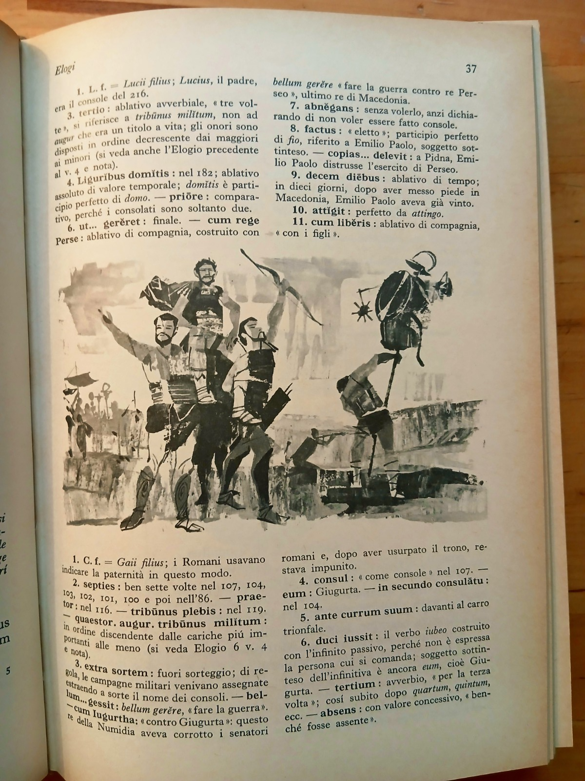 Flavus Tiberis - esercizi antologia prosa e poesia sintassi scuola media 1967