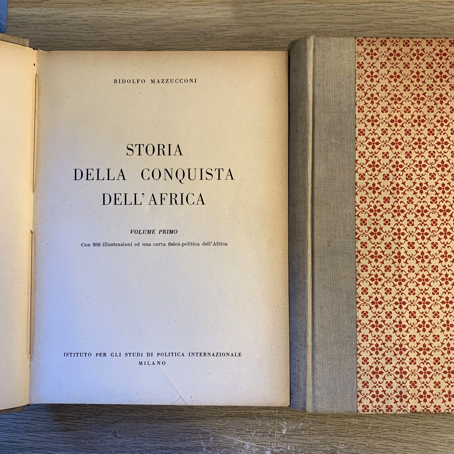 STORIA DELLA CONQUISTA DELL'AFRICA, RIDOLFO MAZZUCCONI, 2 VOLL. 1937