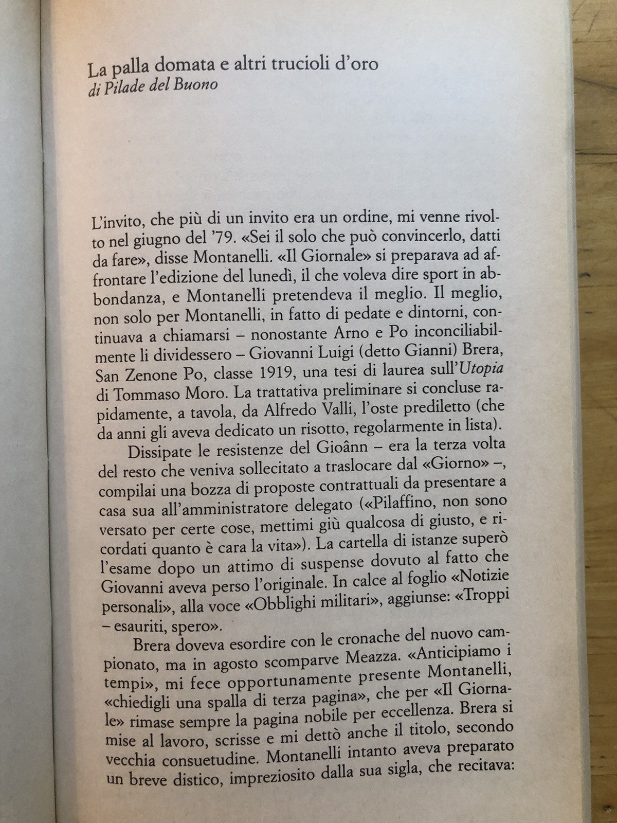Storia critica del calcio Italiano, Gianni Brera. Baldini & Castoldi 1998