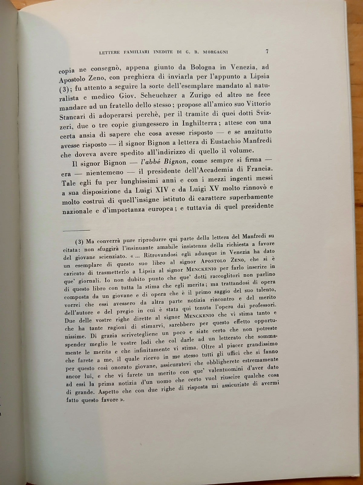Lettere familiari inedite di G. B. Morgan - Aldo Andreoli 1960