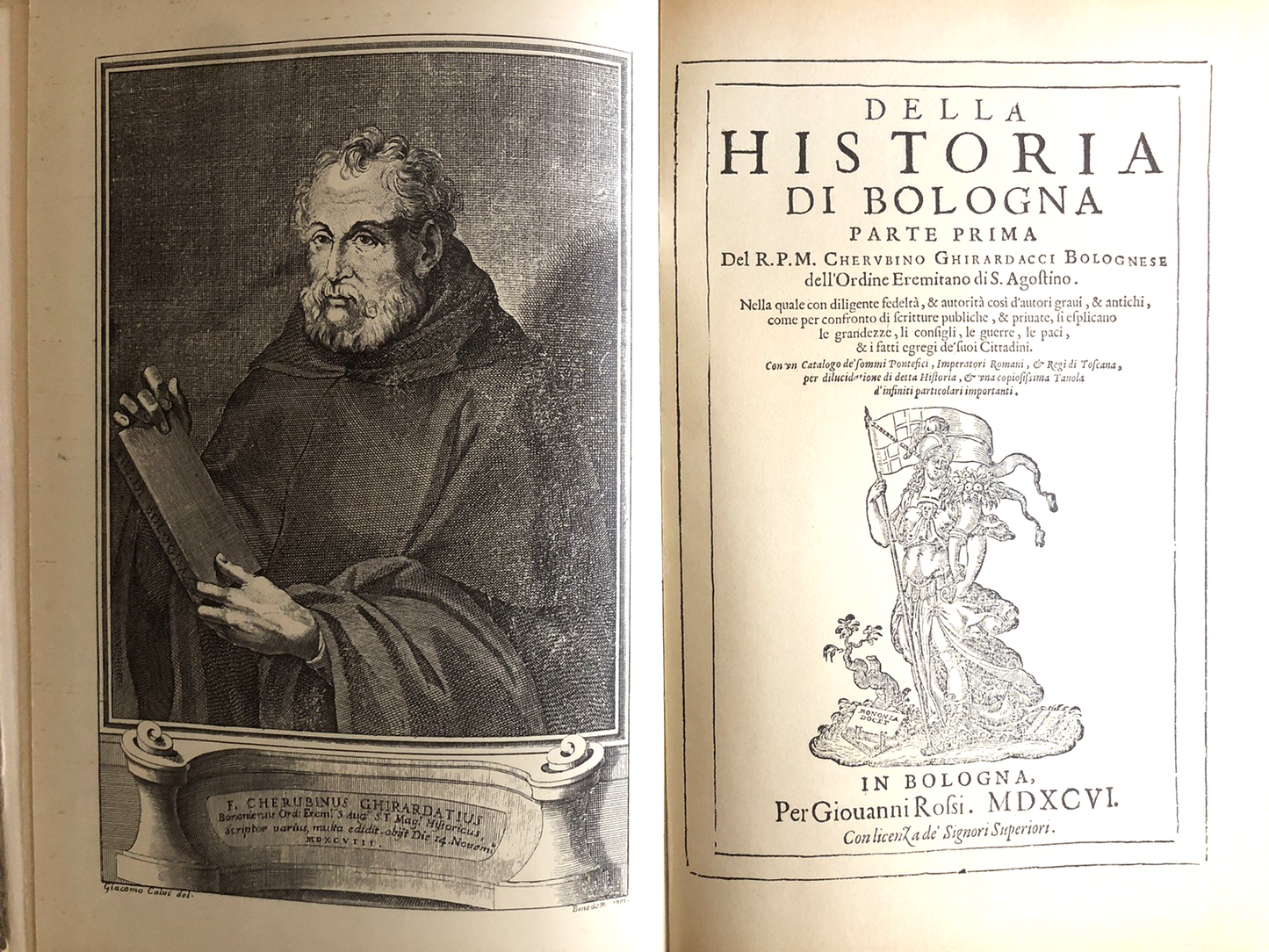 Historia di Bologna, Cherubino Ghirardacci. Arnaldo Forni ristampa 1973, 2 voll