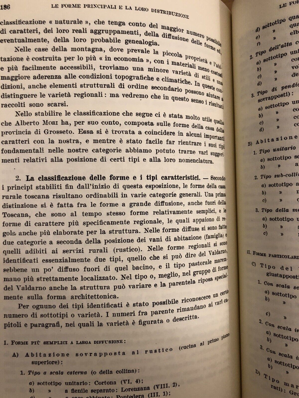 LA CASA RURALE NELLA TOSCANA - RENATO BIASUTTI, ARNALDO FORNI EDITORE ristampa