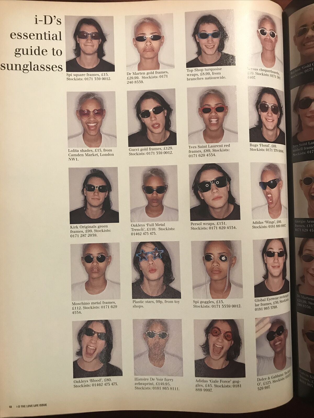 Goldie CRAIG McDEAN Helmut Lang STEVEN KLEIN Snowboarding i-D magazine 1996 July