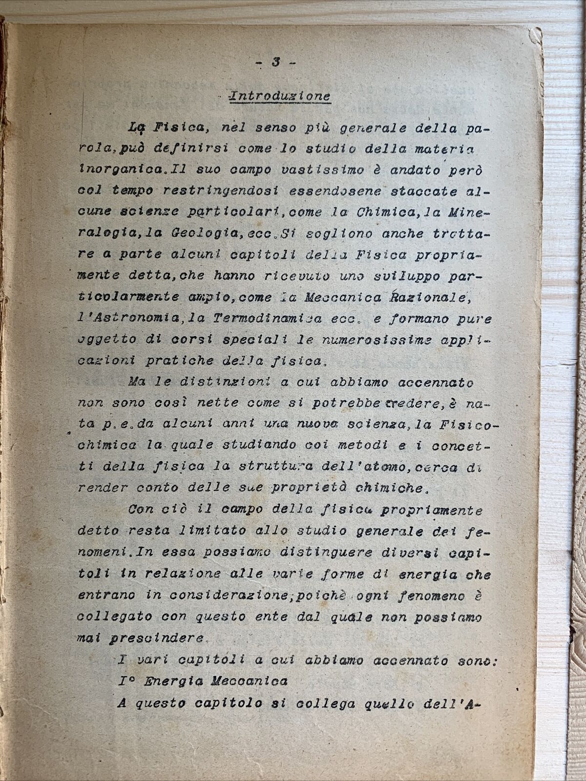 QUIRINO MAJORANA appunti delle sue lezioni, Università 1926 FISICA SPERIMENTALE