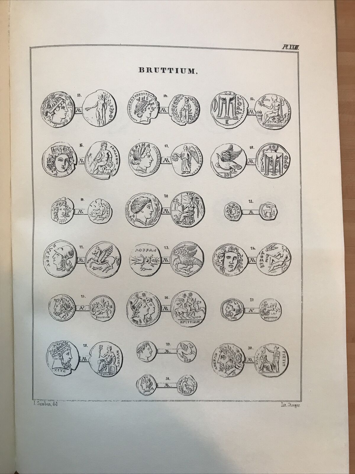 Recherches sur les monnaies de la presqu'ile Italique, L. Sambon. A. Forni #