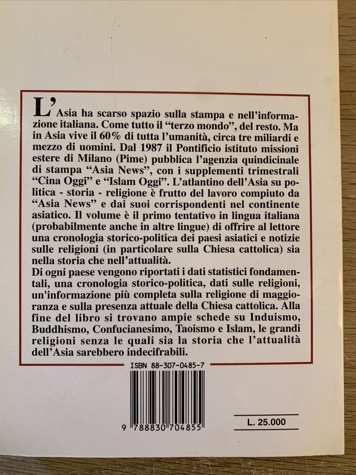 ASIA storia politica religione EMI 1994