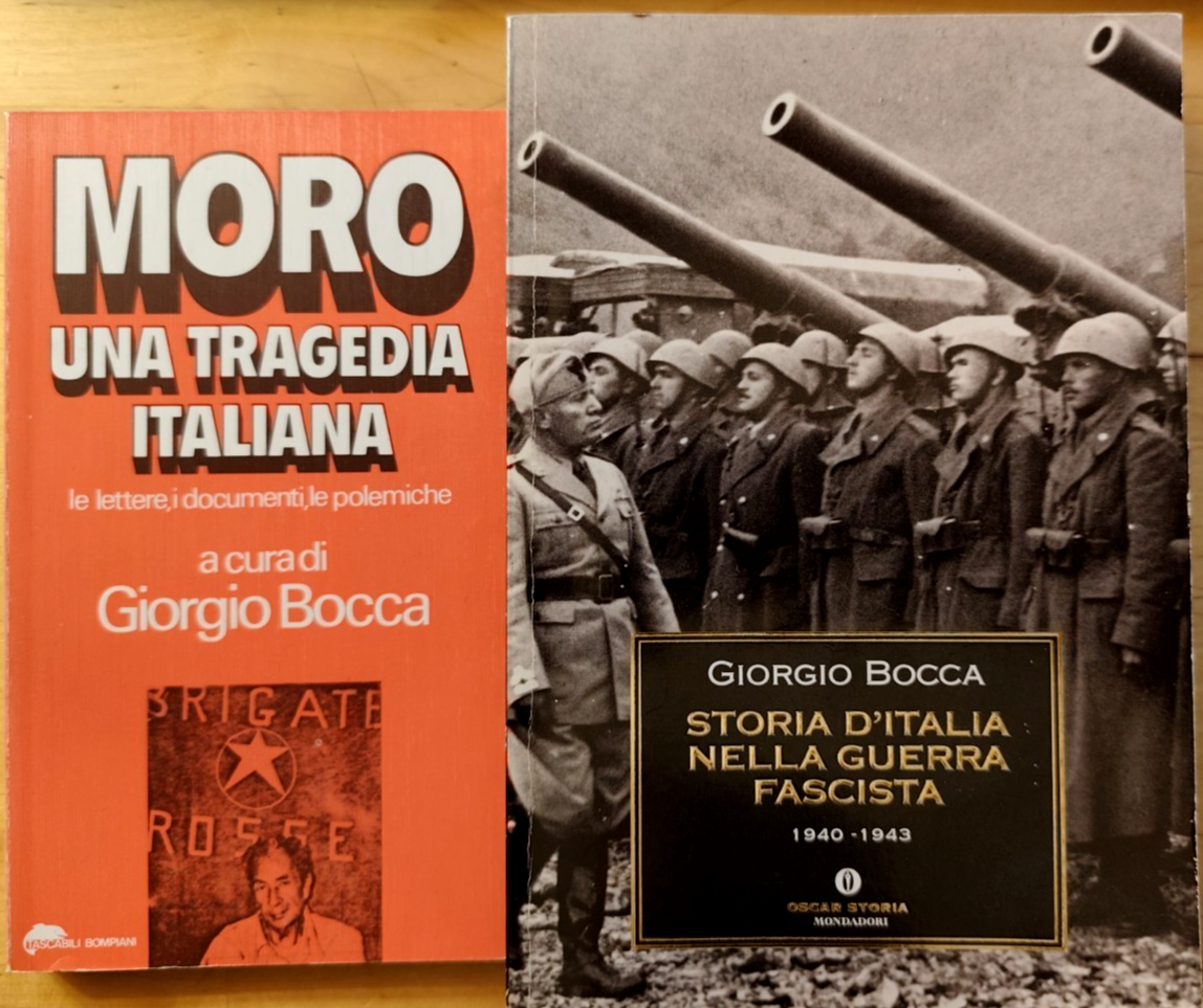 Giorgio Bocca, Moro una tragedia italiana, Storia d'Italia nella guerra Fascista
