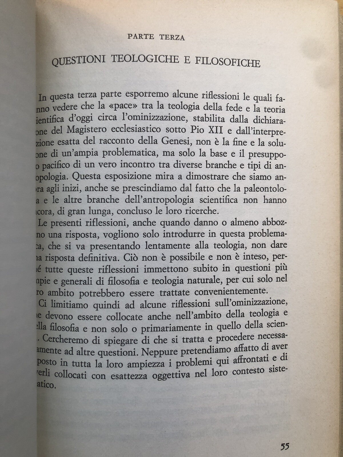 Il problema dell'ominizzazione, Karl Rahner - Morcelliana 1969