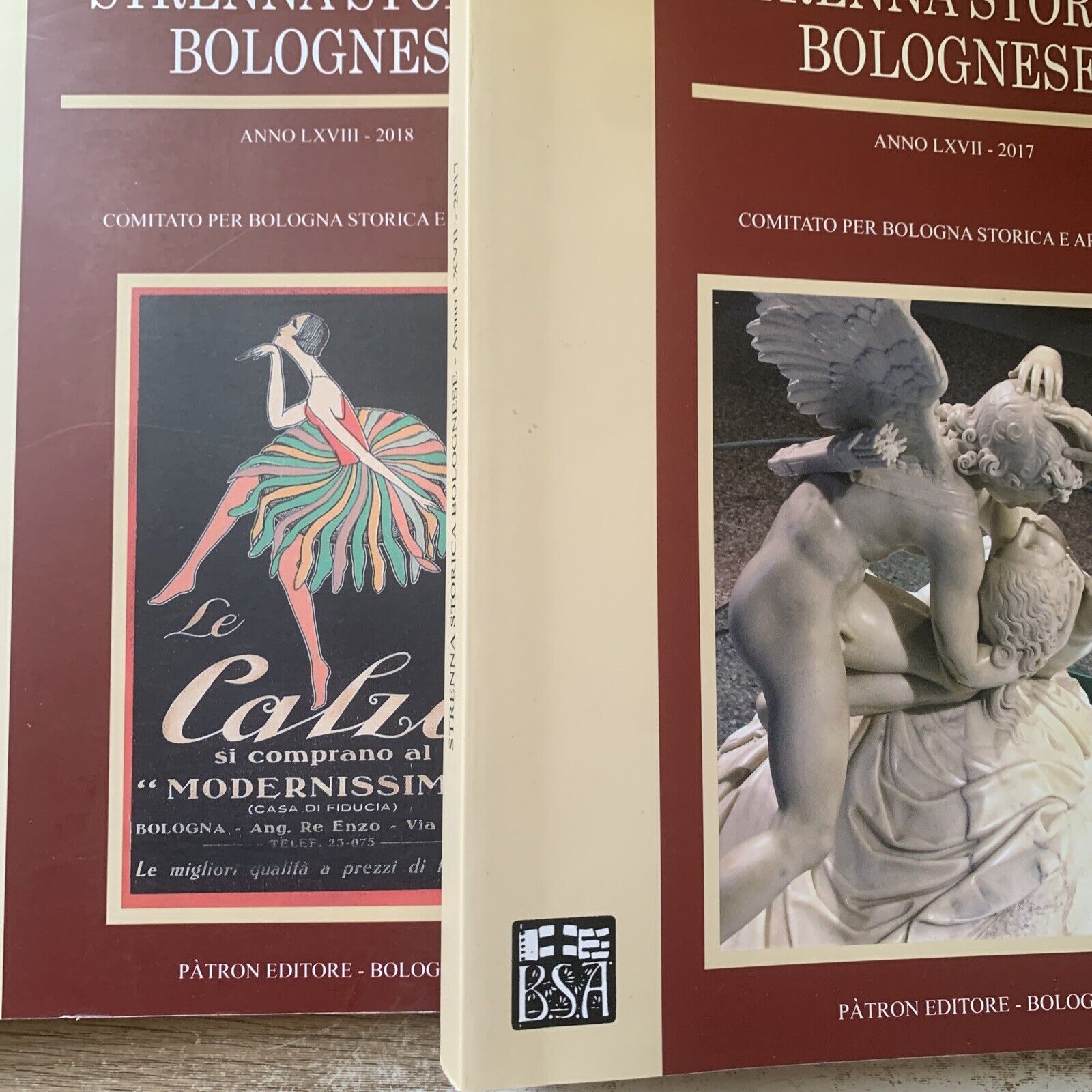Bologna - Strenna storica Bolognese. Bologna storica artistica 9 vol. anni vari