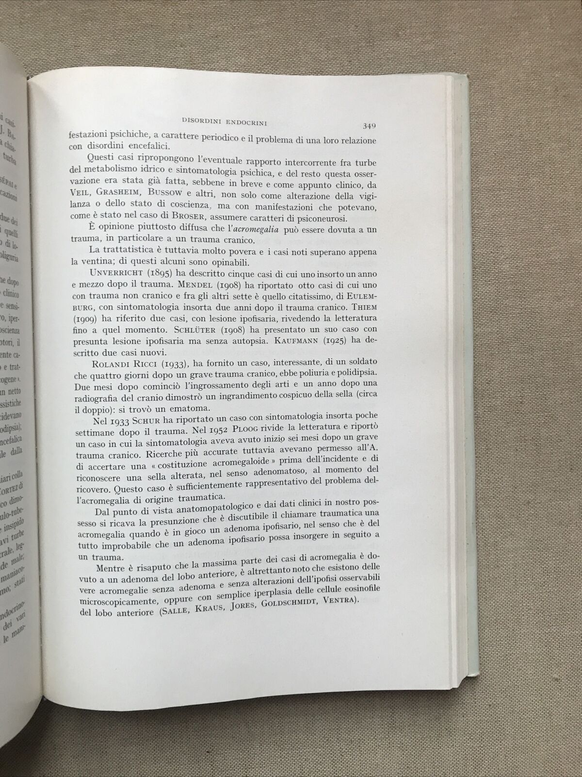 I TRAUMI CRANICI - Angelo della Beffa, editrice Vallardi