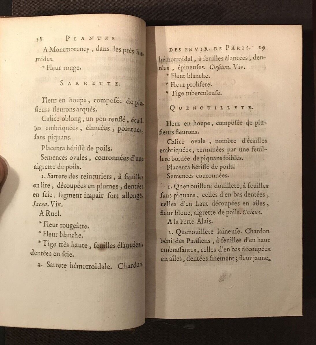 LE BOTANISTE FRANCOIS ou manuel d'herborisation, tome 2, M. Barbeu Dubourg- 1767