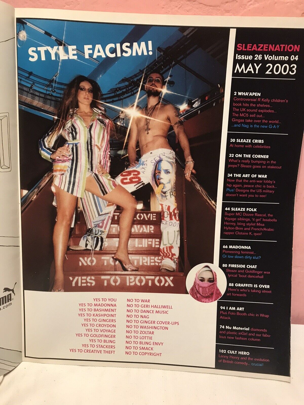 Sleazenation,MADONNA,BANKSY,DIZZEE RASCAL May 2003,Vol.4,issue 26,Style Fascism